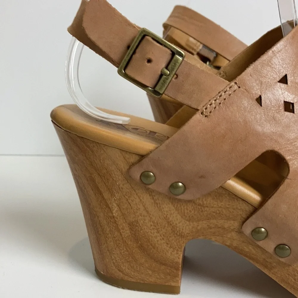 Korks by Kork Ease Alliana Slingback Platform Sandals Clogs 9 Bohemian Summer